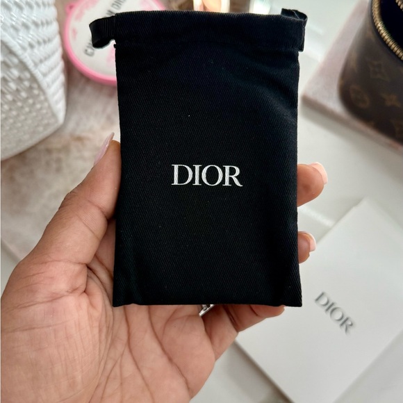 Dior Metal Mirror & Quilted Black Mirror/Card Holder w/ Adhesive Back - Picture 5 of 7
